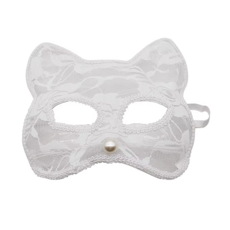Halloween Cosplay Fox Mask Lace Sexy Eye Mask Animal Mask Half Face Erotic Lace Cat Mask Women Sexy Toys for Couple Eyes Mask