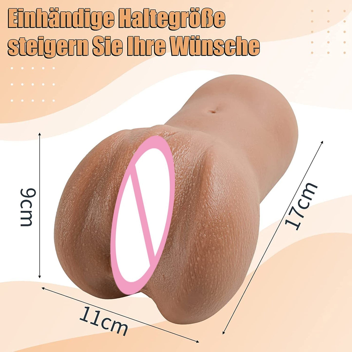 Masajeador de silicona para vagina y ano para hombres