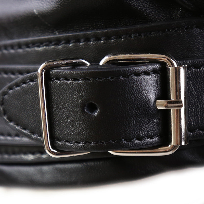 Máscara cerrada con todo incluido y cremallera para la cabeza BDSM Bondage