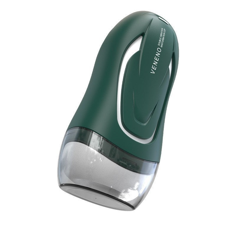 Automatische männliche Masturbation mit Vibration und konstanter Temperatur.