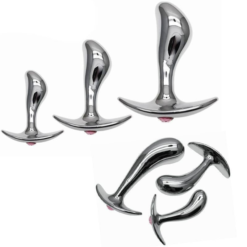 Tapón anal de metal, consolador anal, masturbación anal, dilatador del punto G