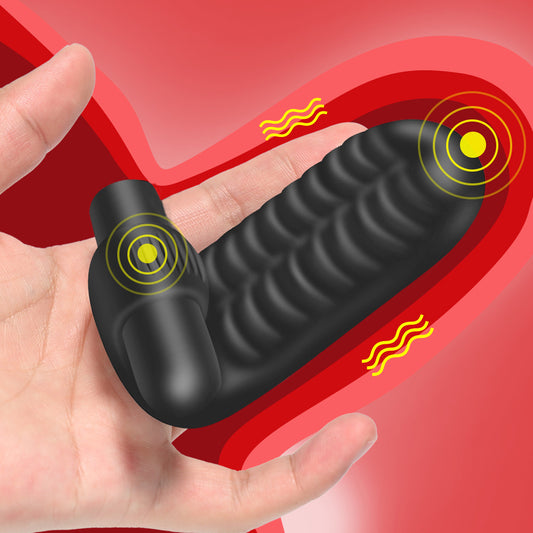 Silikonhülle zur Vibrationsstimulation an den Fingern
