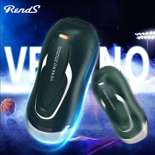 Masturbación masculina automática con vibración y temperatura constante.