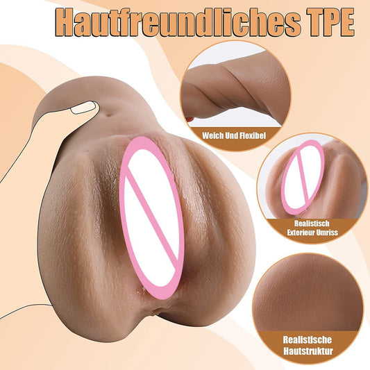 Masajeador de silicona para vagina y ano para hombres