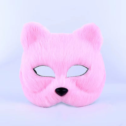 Halloween Cosplay Fox Mask Lace Sexy Eye Mask Animal Mask Half Face Erotic Lace Cat Mask Women Sexy Toys for Couple Eyes Mask