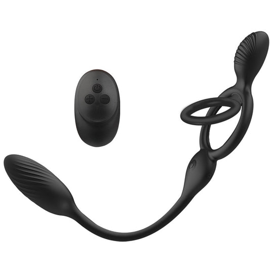 Prostatamassagegerät mit Analplug und Doppelstoß für Männer, die von Mann und Frau gemeinsam genutzt werden