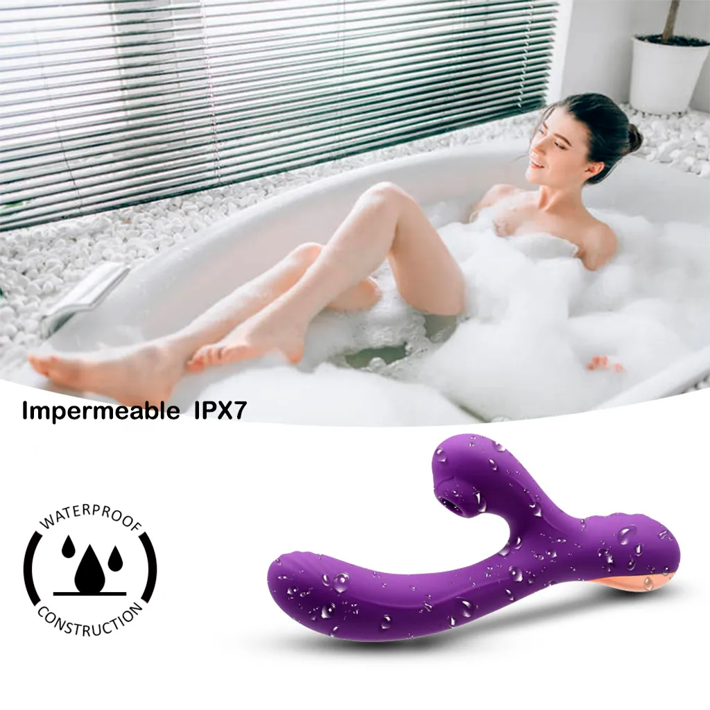 vibrador con succion de clítoris doble estimulación y punto g