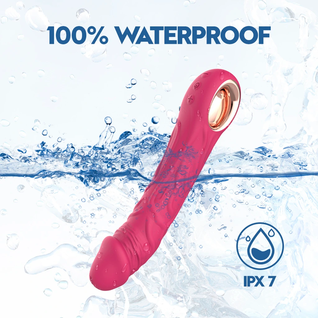 Vibrador Recargable Fucsia con 10 Modos de Vibración – Potente - Imagen 6