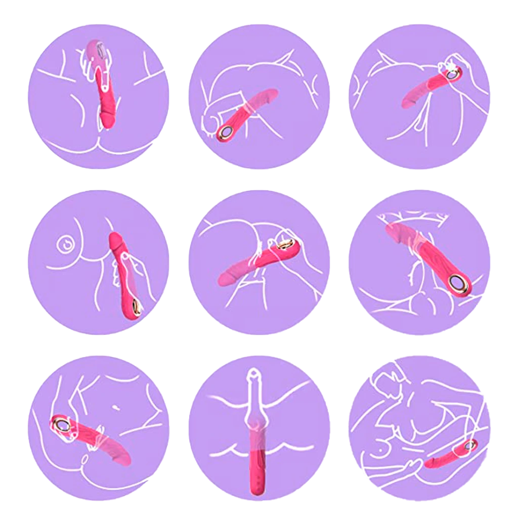 Vibrador Recargable Fucsia con 10 Modos de Vibración – Potente - Imagen 7