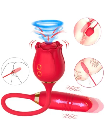 succionador de clítoris tipo rosa