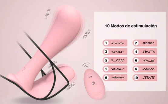 vibrador para parejas, estimulación interna punto g y clítoris tipo panty
