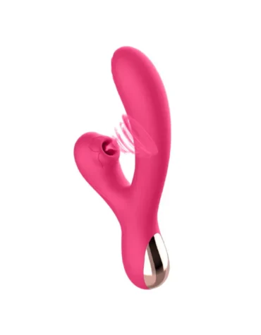 juguete sexual vibrador doble estimulación con succionador de clítoris para mujeres, carga USB color fucsia con a Quito Guayaquil Cuenca Manta Portoviejo Machala Ambato Riobamba Guaranda Ibarra Tulcán